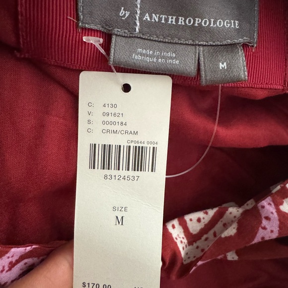 Anthropologie Red and Pink Floral Maxi Dress | never worn! - Picture 4 of 4